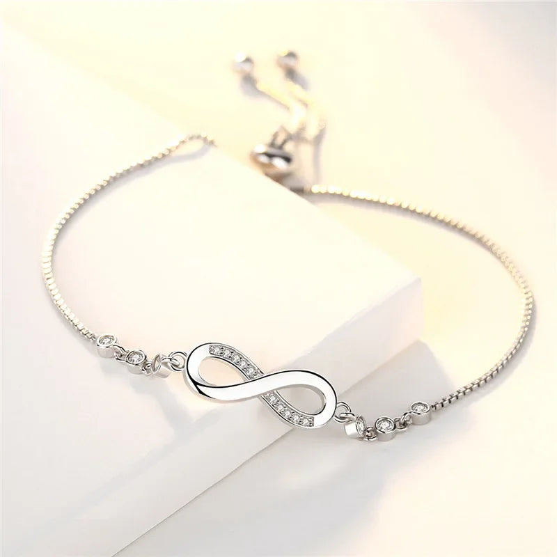 1. gioielli - braccialetti in argento con estensione regolabile