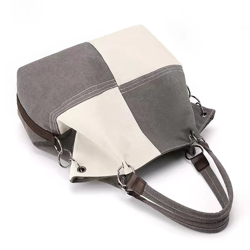 5. accessori - Borsa da donna in tela di grande capacità