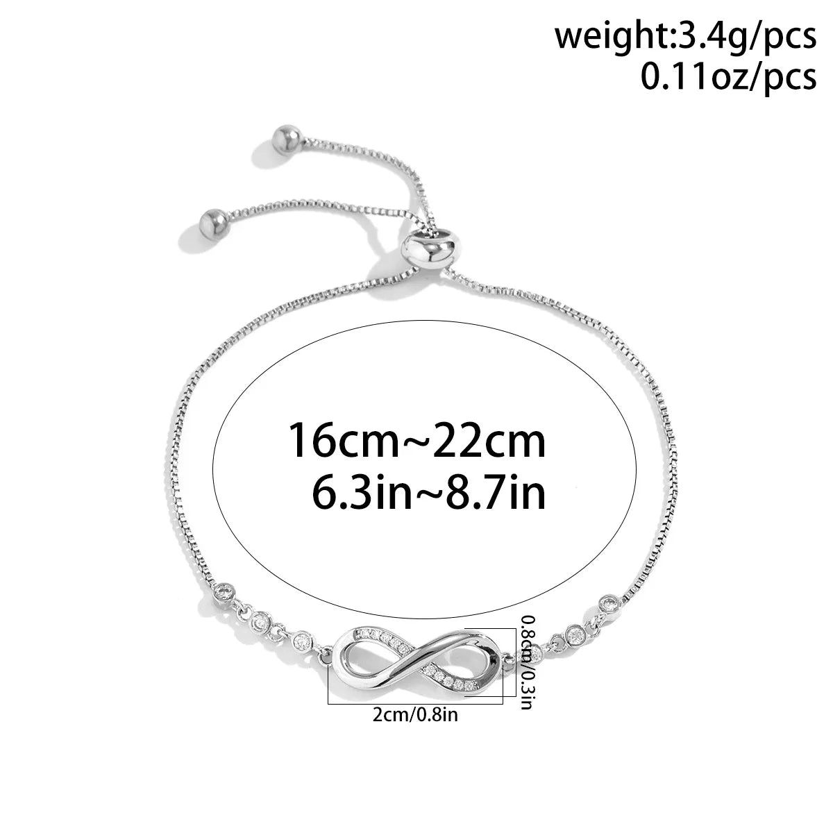 1. gioielli - braccialetti in argento con estensione regolabile